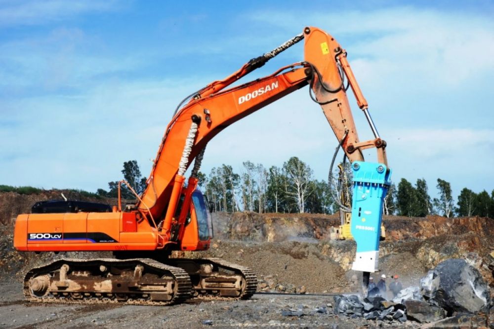 Гидромолот Гидромолот POQUTEC на базе Doosan. Аренда и услуги. взять в аренду, заказать, цены, услуги - 