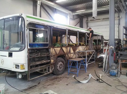 Ремонт автобусов, замена стекол, ремонт кузова стоимость ремонта и где отремонтировать - Чита