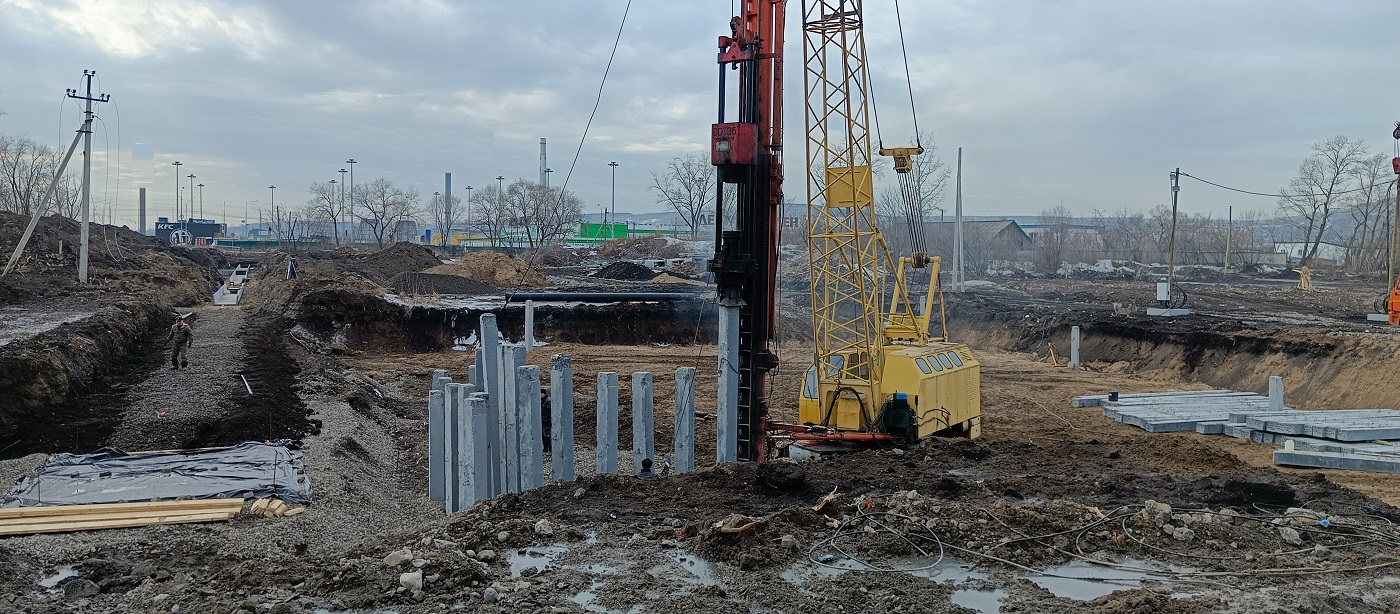 Аренда сваебоя для забивки бетонных свай в Краснокаменске