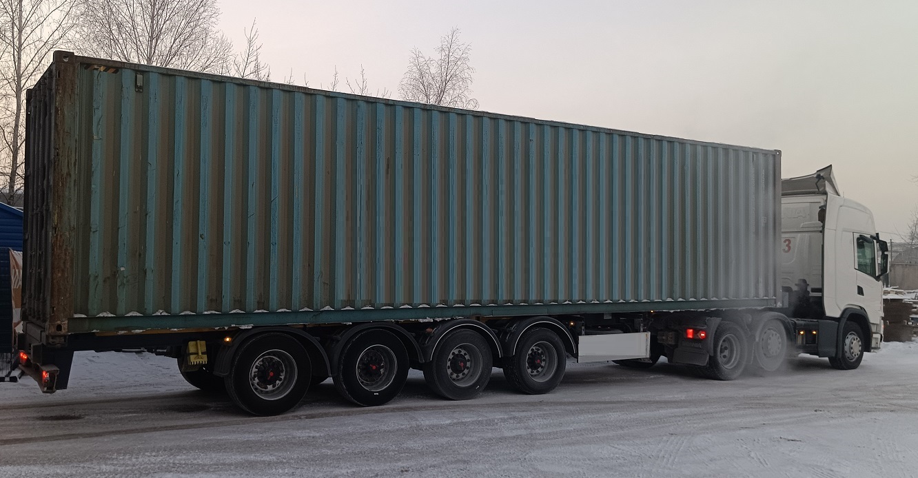 Контейнеровоз для перевозки контейнеров 20 и 40 футов в Борзе